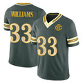 GB.Packers #33 Evan Williams Player Green Limited 2026 Rivalries Collection Home Game Odoa Stitched Jerseys