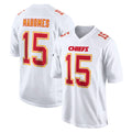 KC.Chiefs #15 Patrick Mahomes Player White Atmosphere Fashion Game Odoa Stitched Jerseys