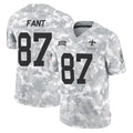 NO.Saints #87 Noah Fant Player Arctic Camo Salute To Service Limited Game Odoa Stitched Jerseys
