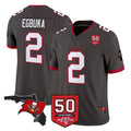 TB.Buccaneers #2 Emeka Egbuka Player Pewter Limited 2026 Season Vapor F.U.S.E. Home Game Odoa Stitched Jerseys