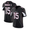 A.Cardinals #15 Gardner Minshew II Player Black Vapor Limited Home Game Odoa Stitched Jerseys