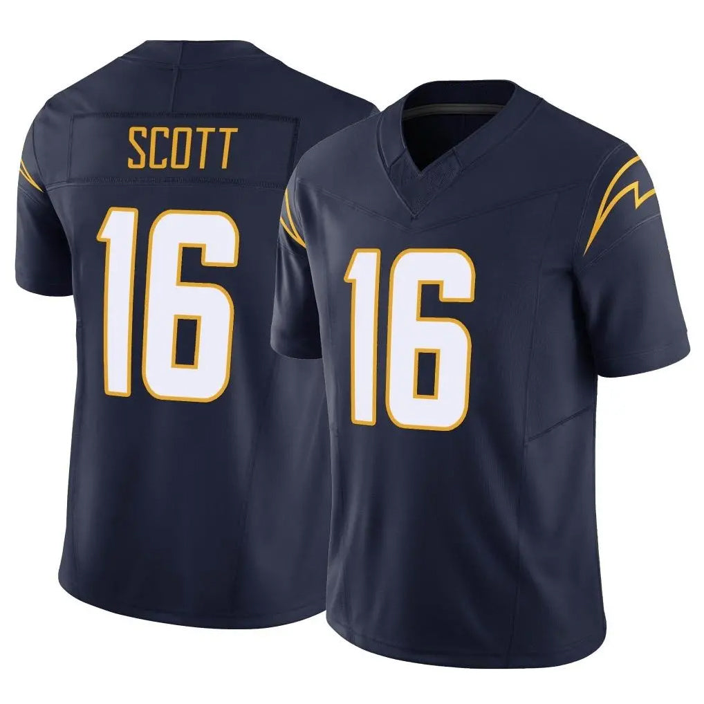 LA.Chargers #16 J.K. Scott Player Navy Limited Vapor F.U.S.E. Home Game Odoa Stitched Jerseys