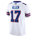 B.Bills #17 Josh Allen Player White Vapor F.U.S.E. Limited Odoa Stitched Jerseys