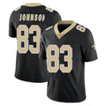 NO.Saints #83 Juwan Johnson Player Black Limited Vapor Untouchable Home Game Odoa Stitched Jerseys