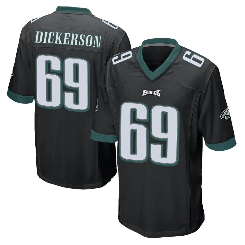 P.Eagles #69 Landon Dickerson Player Black Home Game Odoa Stitched Jerseys