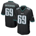 P.Eagles #69 Landon Dickerson Player Black Home Game Odoa Stitched Jerseys