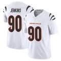 C.Bengals #90 Kris Jenkins Jr Player White Vapor F.U.S.E. Limited Home Game Odoa Stitched Jerseys