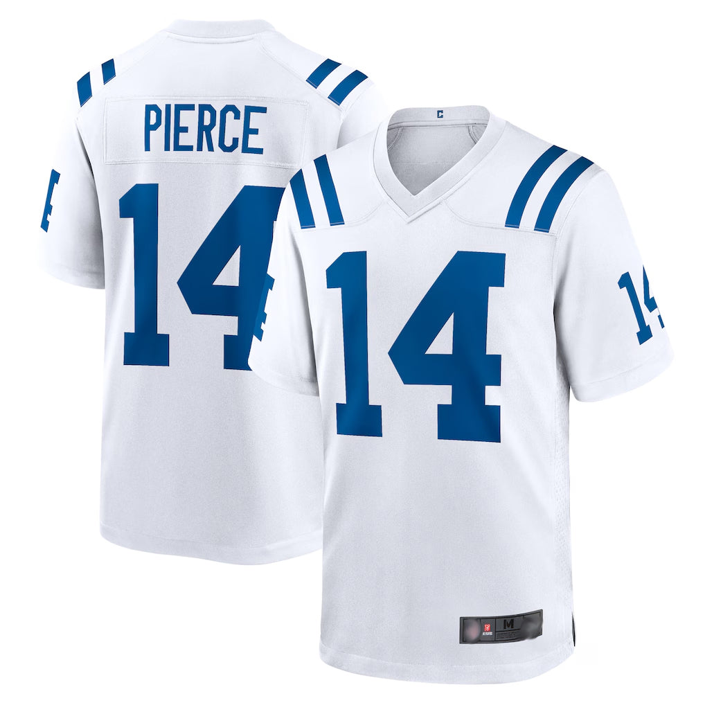 IN.Colts #14 Alec Pierce Player White Home Game Odoa Stitched Jerseys