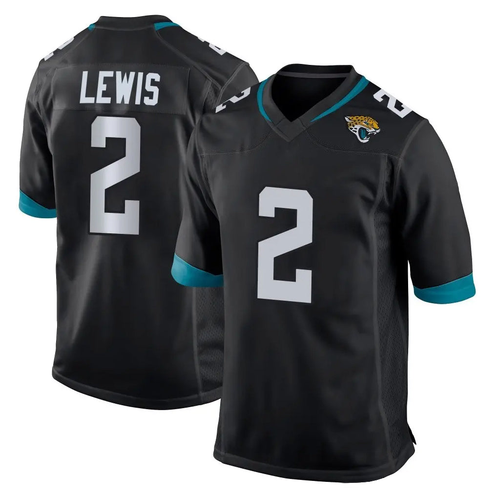 J.Jaguars #2 Jourdan Lewis Player Black Home Game Odoa Stitched Jerseys