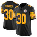 P.Steelers #30 Jaylen Warren Player Black Limited Color Rush Home Game Odoa Stitched Jerseys