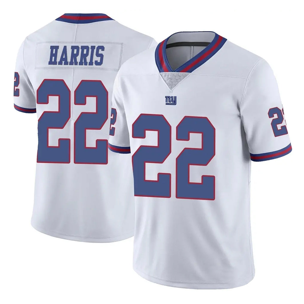 NY.Giants #22 Najee Harris Player White Color Rush Home Game Odoa Stitched Jerseys