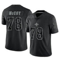 NO.Saints #78 Erik McCoy Player Black Limited Reflective Home Game Odoa Stitched Jerseys