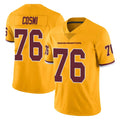 W.Commanders #76 Sam Cosmi Player Gold Limited Color Rush Home Game Odoa Stitched Jerseys