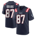 NE.Patriots #87 Romeo Doubs Player Navy Home Game Odoa Stitched Jerseys