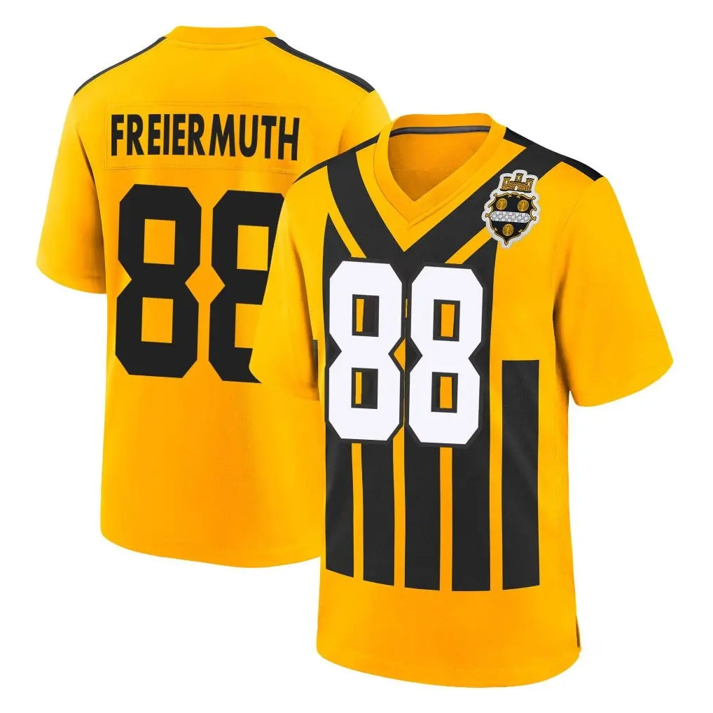 P.Steelers #88 Pat Freiermuth Player Gold Limited 1933 Throwback Home Game Odoa Stitched Jerseys