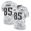 NE.Patriots #85 Hunter Henry Player Arctic Camo Salute To Service Limited Game Odoa Stitched Jerseys