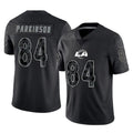 LA.Rams #84 Colby Parkinson Player Black Limited Reflective Home Game Odoa Stitched Jerseys
