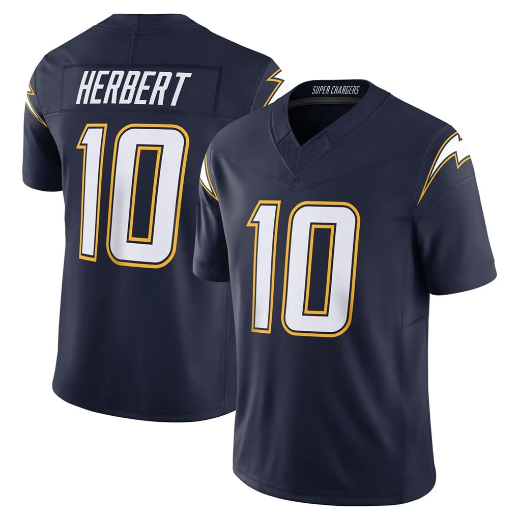 LA.Chargers #10 Justin Herbert Player Navy Vapor F.U.S.E. Limited Home Game Odoa Stitched Jerseys