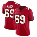 TB.Buccaneers #69 Cody Mauch Player Red Limited Vapor Home Game Odoa Stitched Jerseys