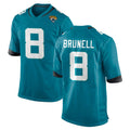 J.Jaguars #8 Mark Brunell?Player Teal Home Game Odoa Stitched Jerseys
