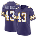 M.Vikings #43 Andrew Van Ginkel Player Purple Classic Home Game Odoa Stitched Jerseys