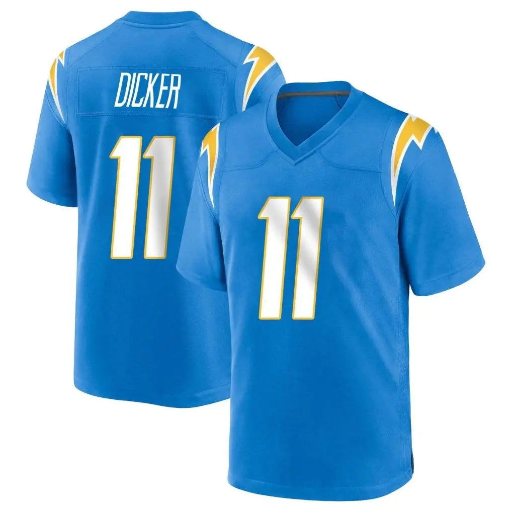 LA.Chargers #11 Cameron Dicker Player Blue Home Game Odoa Stitched Jerseys