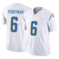 LA.Chargers #6 Denzel Perryman Player White Limited Vapor F.U.S.E. Home Game Odoa Stitched Jerseys