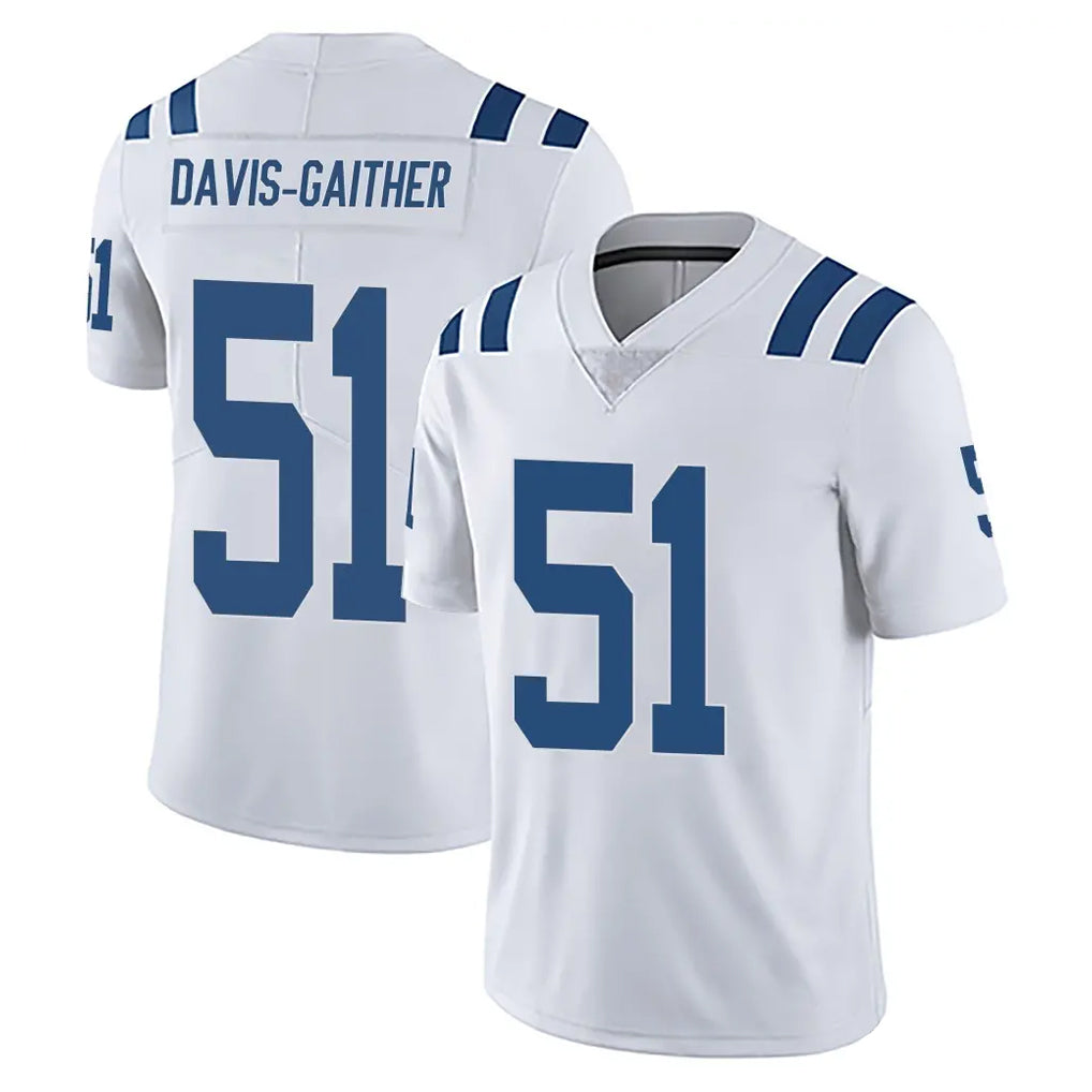 IN.Colts #51 Akeem Davis-Gaither Player White Limited Vapor Untouchable Home Game Odoa Stitched Jerseys