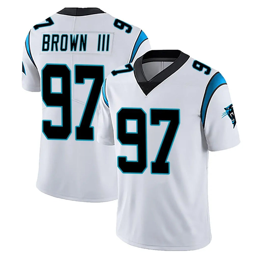 C.Panthers #97 Bobby Brown III Player White Vapor Untouchable Limited Game Odoa Stitched Jerseys