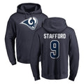 LA.Rams #9 Matthew Stafford Player Navy Pullover Hoodie Limited Game Odoa Stitched Jerseys