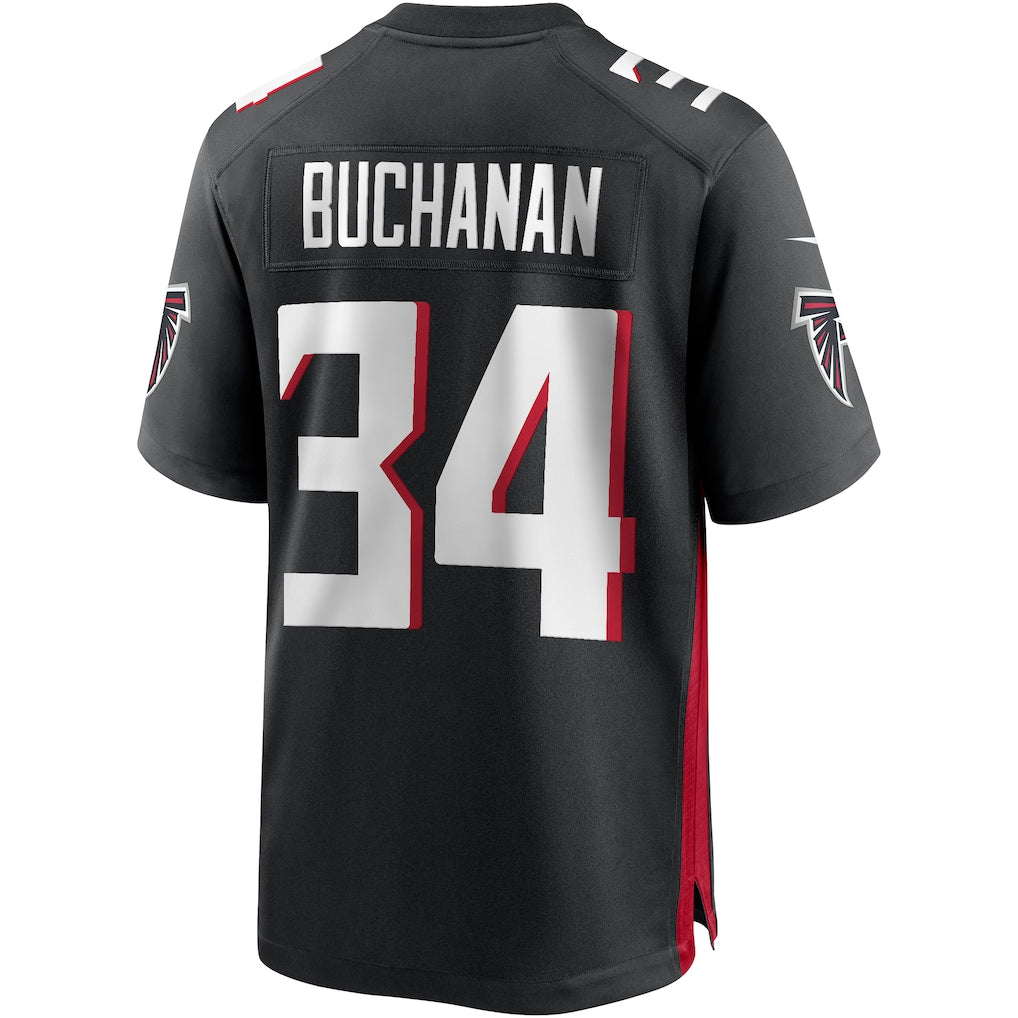 Odoa A.Falcons #34 Ray Buchanan Black Team Game Jersey