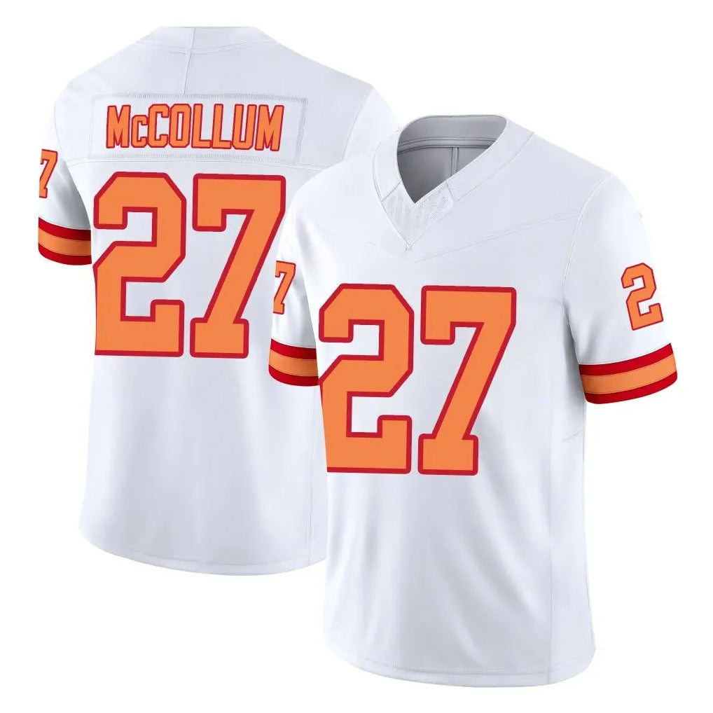 TB.Buccaneers #27 Zyon McCollum Player White Limited '76 Vapor F.U.S.E. Home Game Odoa Stitched Jerseys