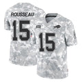 B.Bills #15 Greg Rousseau Player Arctic Camo Salute to Service Limited Game Odoa Stitched Jerseys