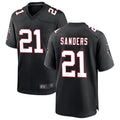 A.Falcons #21 Deion Sanders Player Black Throwback Limited Odoa Stitched Jerseys