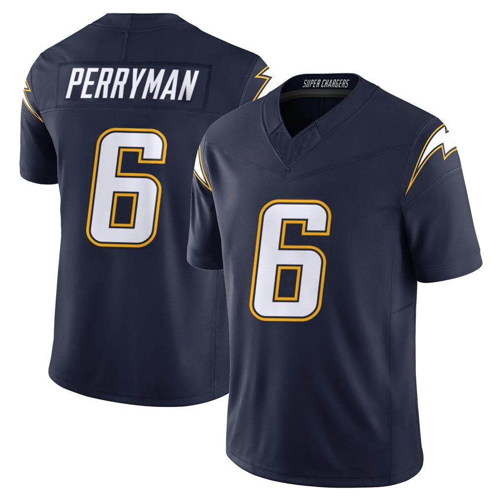 LA.Chargers #6 Denzel Perryman Player Navy Vapor F.U.S.E. Limited Home Game Odoa Stitched Jerseys