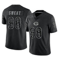 C.Bears #98 Montez Sweat Player Black REFLECTIVE Limited Game Odoa Stitched Jerseys