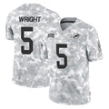 M.Dolphins #5 Jaylen Wright Player Arctic Camo Salute To Service Limited Game Odoa Stitched Jerseys