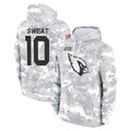 A.Cardinals #10 Josh Sweat Player Arctic Camo Limited Salute to Service Pullover Hoodies Game Odoa Stitched Jerseys