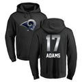 LA.Rams #17 Davante Adams Player Black Pullover Hoodie Limited Game Odoa Stitched Jerseys