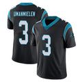 C.Panthers #3 Princely Umanmielen Player Black Vapor Untouchable Limited Game Odoa Stitched Jerseys