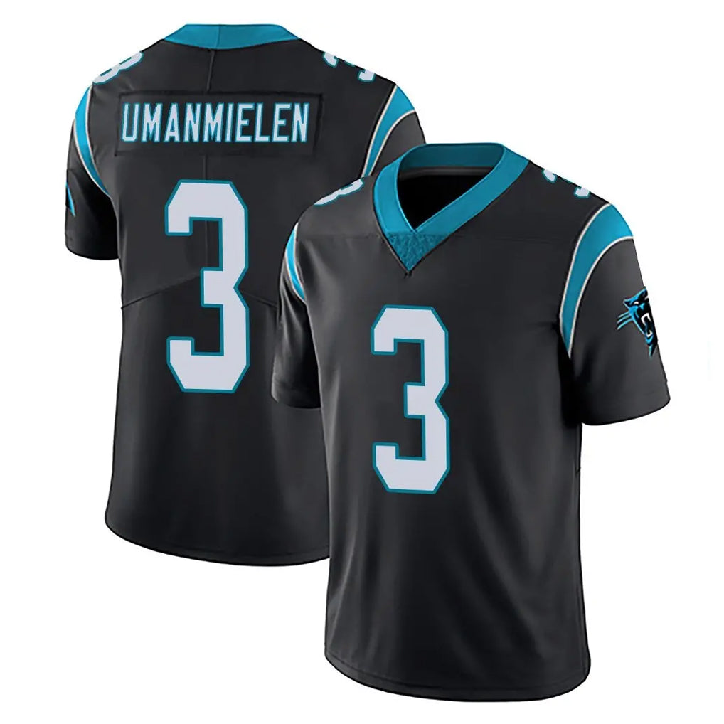C.Panthers #3 Princely Umanmielen Player Black Vapor Untouchable Limited Game Odoa Stitched Jerseys