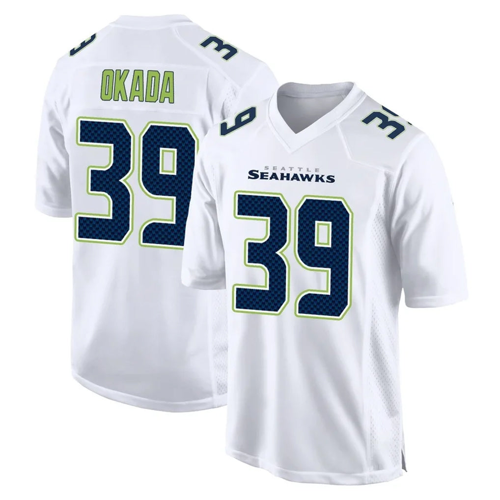 S.Seahawks #39 Ty Okada Player White Tundra Fashion Home Game Odoa Stitched Jerseys