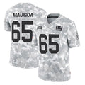 NY.Giants #65 Francis Mauigoa Player Arctic Camo Salute To Service Limited Game Odoa Stitched Jerseys