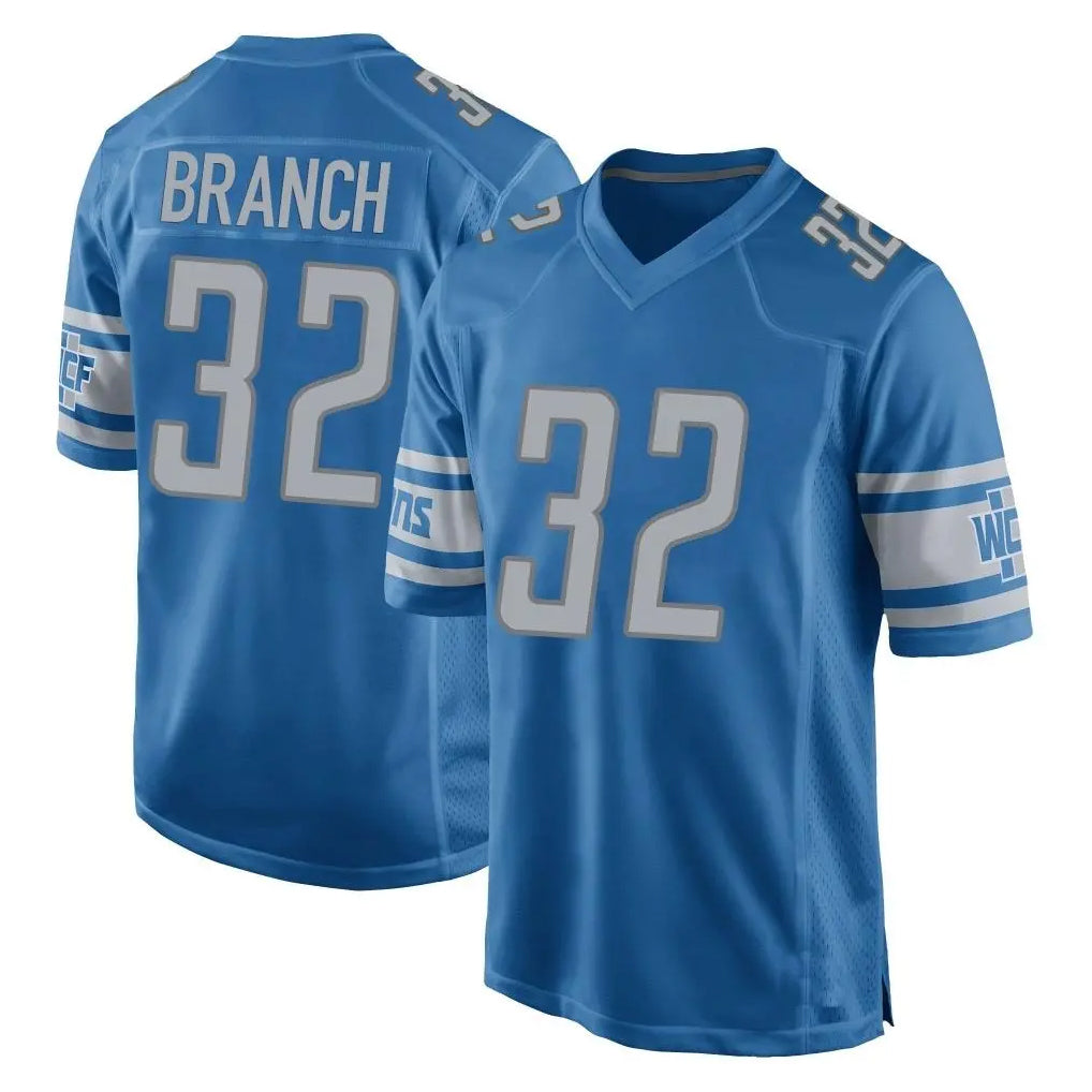 D.Lions #32 Brian Branch Player Blue Home Game Odoa Stitched Jerseys