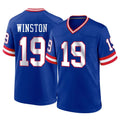 NY.Giants #19 Jameis Winston Player Royal Classic Home Game Odoa Stitched Jerseys
