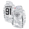J.Jaguars #91 Arik Armstead Player Arctic Camo Salute to Service Hoodies Limited Game Odoa Stitched Jerseys