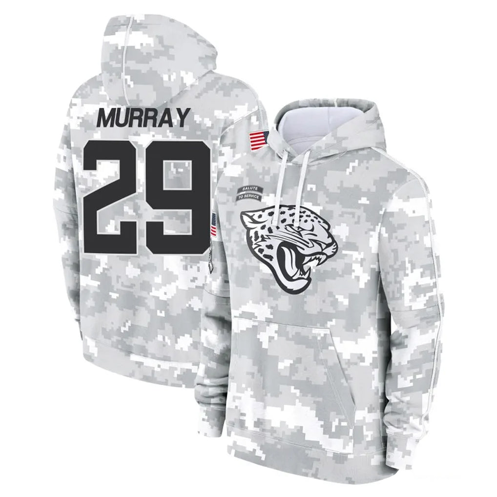 J.Jaguars #29 Eric Murray Player Arctic Camo Salute to Service Hoodies Limited Game Odoa Stitched Jerseys
