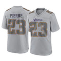 M.Vikings #23 James Pierre Player Gray Atmosphere Fashion Home Game Odoa Stitched Jerseys