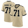 NO.Saints #71 Kelvin Banks Jr. Player Gold Home Game Odoa Stitched Jerseys