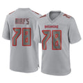 TB.Buccaneers #78 Tristan Wirfs Player Gray Atmosphere Fashion Home Game Odoa Stitched Jerseys